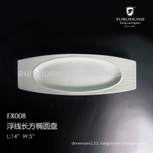 FX008 cheap ceramic microwave dish plate, custom printed dinner plates, bulk ceramic plates